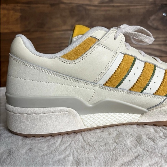 Adidas Men’s Forum Low Classic Originals Sz US 12 Cream/Bold Gold FZ6271 EUC - Picture 9 of 15